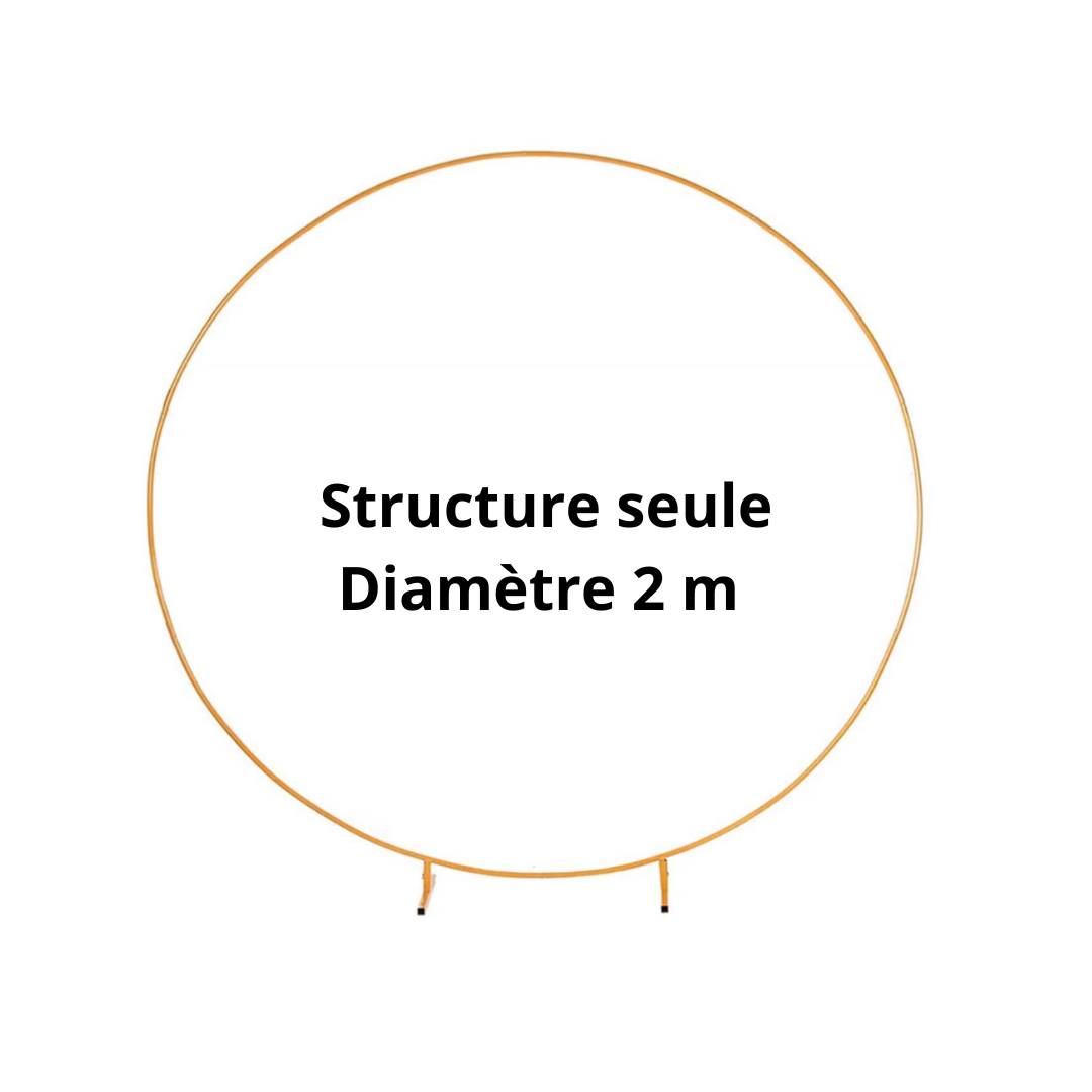Arche ronde métallique diamètre 2m