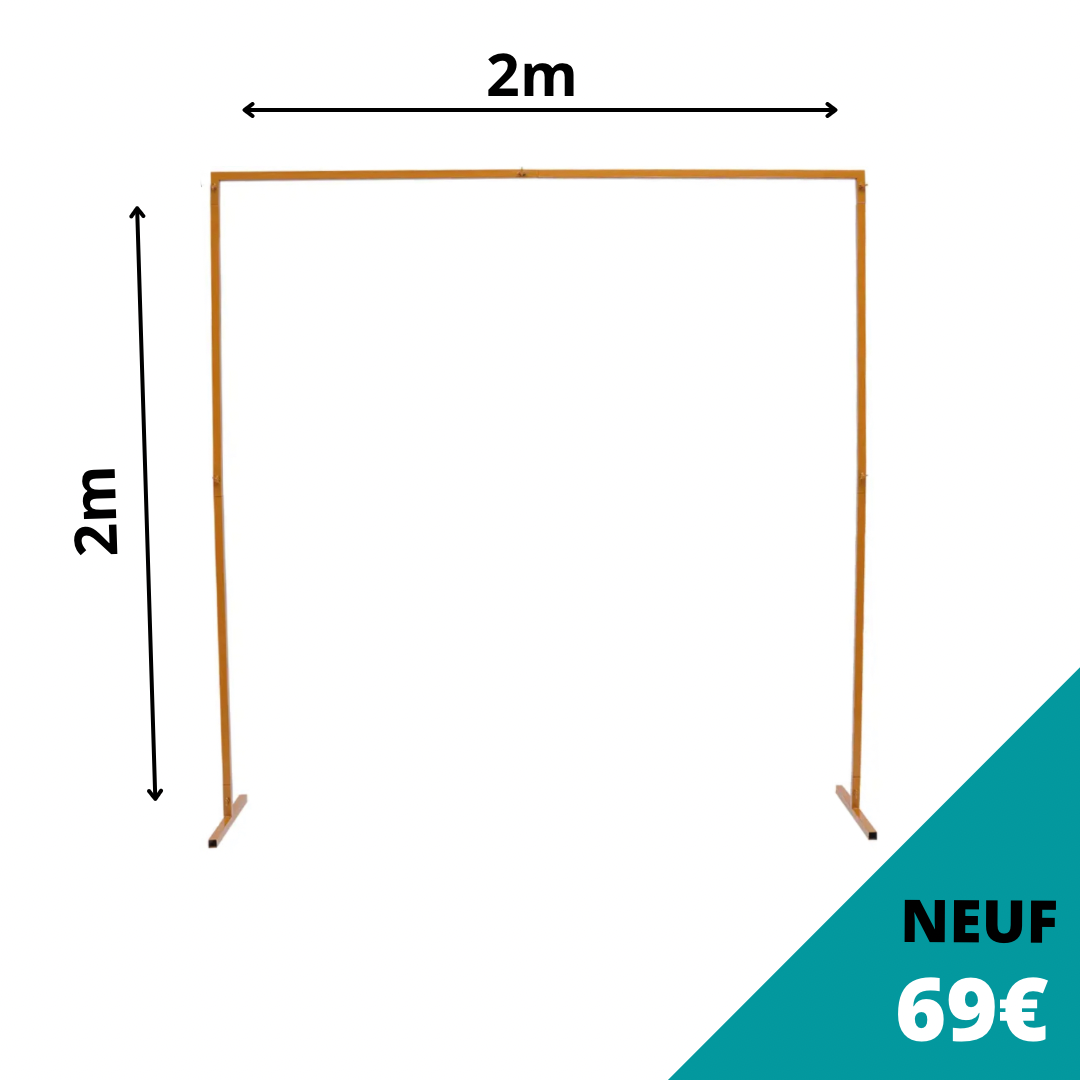 Arche mariage métallique 2m x 2m