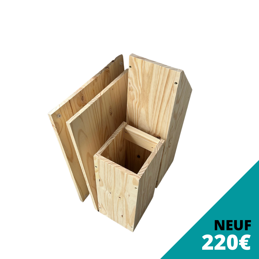 Pupitre en bois massif démontable